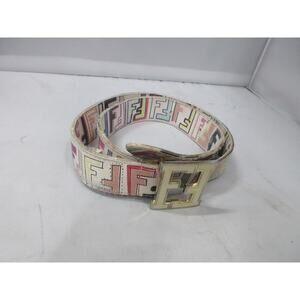 FENDI Multicolored Belt Made in Italy Size 44